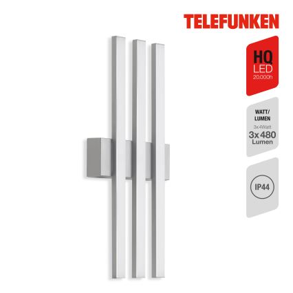 Telefunken 313104TF - LED Kinkiet zewnętrzny 3xLED/4W/230V IP44