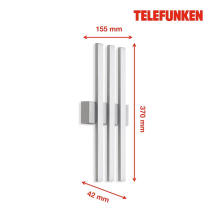 Telefunken 313104TF - LED Kinkiet zewnętrzny 3xLED/4W/230V IP44