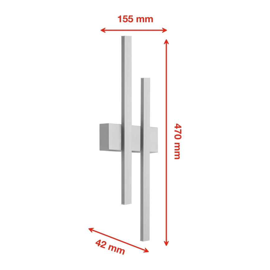 Telefunken 313204TF - Zewnętrzny kinkiet LED 2xLED/4W/230V 4000K IP44