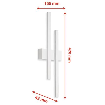 Telefunken 313206TF - LED Kinkiet zewnętrzny 2xLED/8W/230V IP44