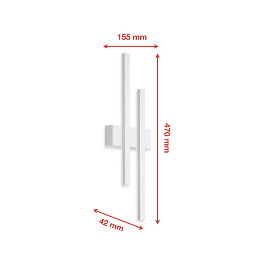 Telefunken 313206TF - LED Kinkiet zewnętrzny 2xLED/8W/230V IP44