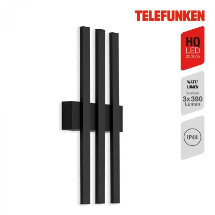 Telefunken 313305TF - LED Kinkiet zewnętrzny 3xLED/4W/230V IP44