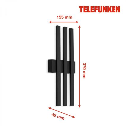 Telefunken 313305TF - LED Kinkiet zewnętrzny 3xLED/4W/230V IP44