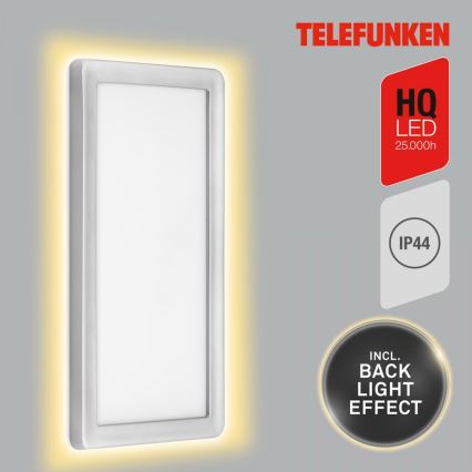 Telefunken 313604TF - LED Kinkiet zewnętrzny LED/16W/230V IP44 srebrny