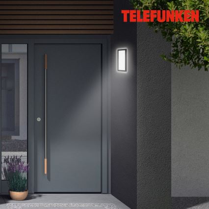 Telefunken 313605TF - LED Kinkiet zewnętrzny LED/16W/230V IP44 czarny
