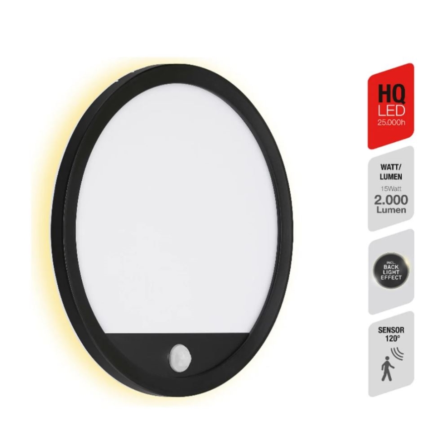 Telefunken 313705TF - LED Kinkiet zewnętrzny z czujnikiem LED/15W/230V IP44