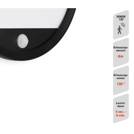 Telefunken 313705TF - LED Kinkiet zewnętrzny z czujnikiem LED/15W/230V IP44