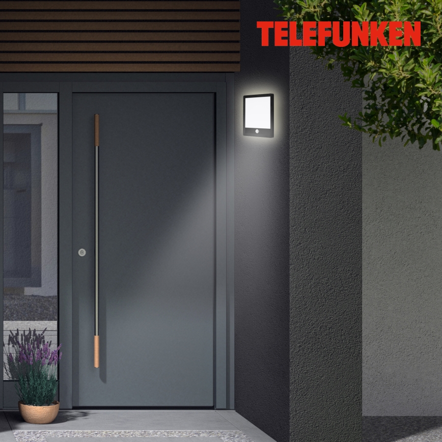Telefunken 313805TF - LED Kinkiet zewnętrzny z czujnikiem LED/15W/230V IP44