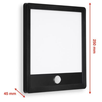 Telefunken 313805TF - LED zewnętrzna lampa ścienna z czujnikiem LED/15W/230V IP44
