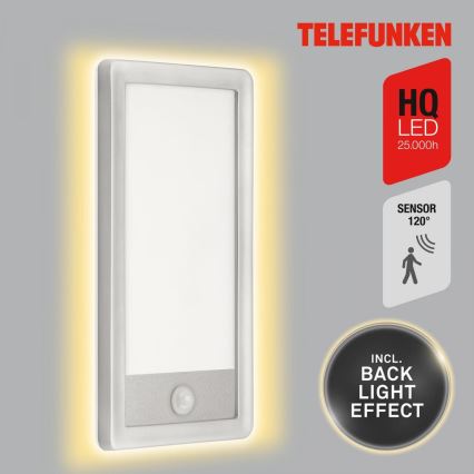 Telefunken 313904TF - LED Kinkiet zewnętrzny z czujnikiem LED/16W/230V IP44