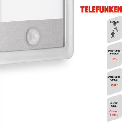 Telefunken 313904TF - LED Kinkiet zewnętrzny z czujnikiem LED/16W/230V IP44