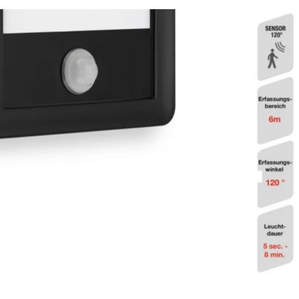 Telefunken 313905TF - LED Kinkiet zewnętrzny z czujnikiem LED/16W/230V IP44