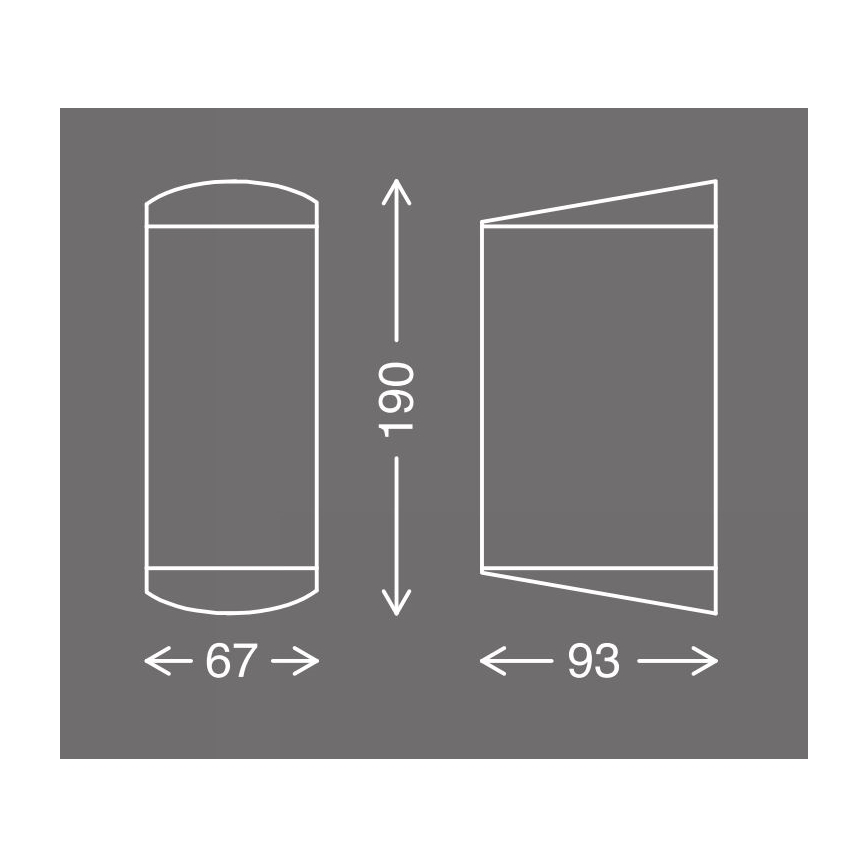 Telefunken 314906TF - LED Kinkiet zewnętrzny 2xGU10/5W/230V IP44 biały