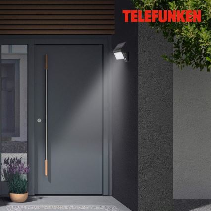 Telefunken 315205TF - LED Kinkiet solarny z czujnikiem LED/3W/3,7V IP44 2000 mAh