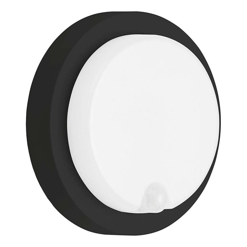 Telefunken 315305TF - LED Kinkiet zewnętrzny z czujnikiem LED/12W/230V IP44 czarny