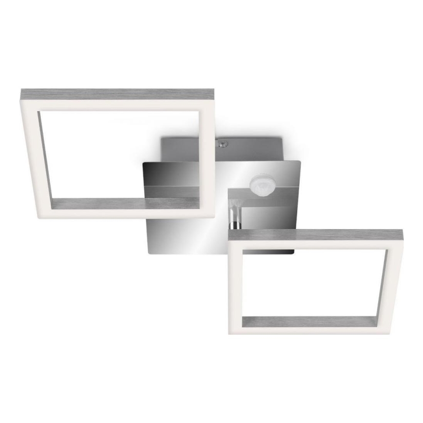 Telefunken 318508TF - LED Plafon z czujnikiem FRAME LED/12W/230V 3000K matowy chrom