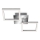 Telefunken 318508TF - LED Plafon z czujnikiem FRAME LED/12W/230V 3000K matowy chrom