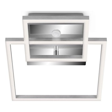 Telefunken 318608TF - LED Plafon z czujnikiem FRAME LED/17W/230V 3000K matowy chrom