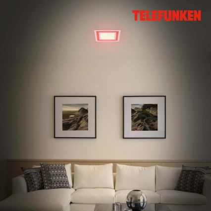 Telefunken 318706TF - ściemnialny panel LED RGBW/18W/230V 3000–6500K z pilotem zdalnego sterowania