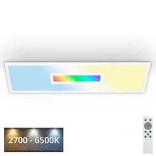 Telefunken 319206TF - Ściemnialna lampa sufitowa RGBW LED/22W/230V  2700-6500K biała + pilot zdalnego sterowania