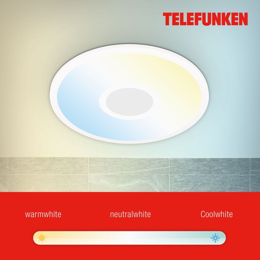 Telefunken 319306TF - LED RGBW Oświetlenie ściemnialne LED/22W/230V 2700-6500K + Pilot zdalnego sterowania