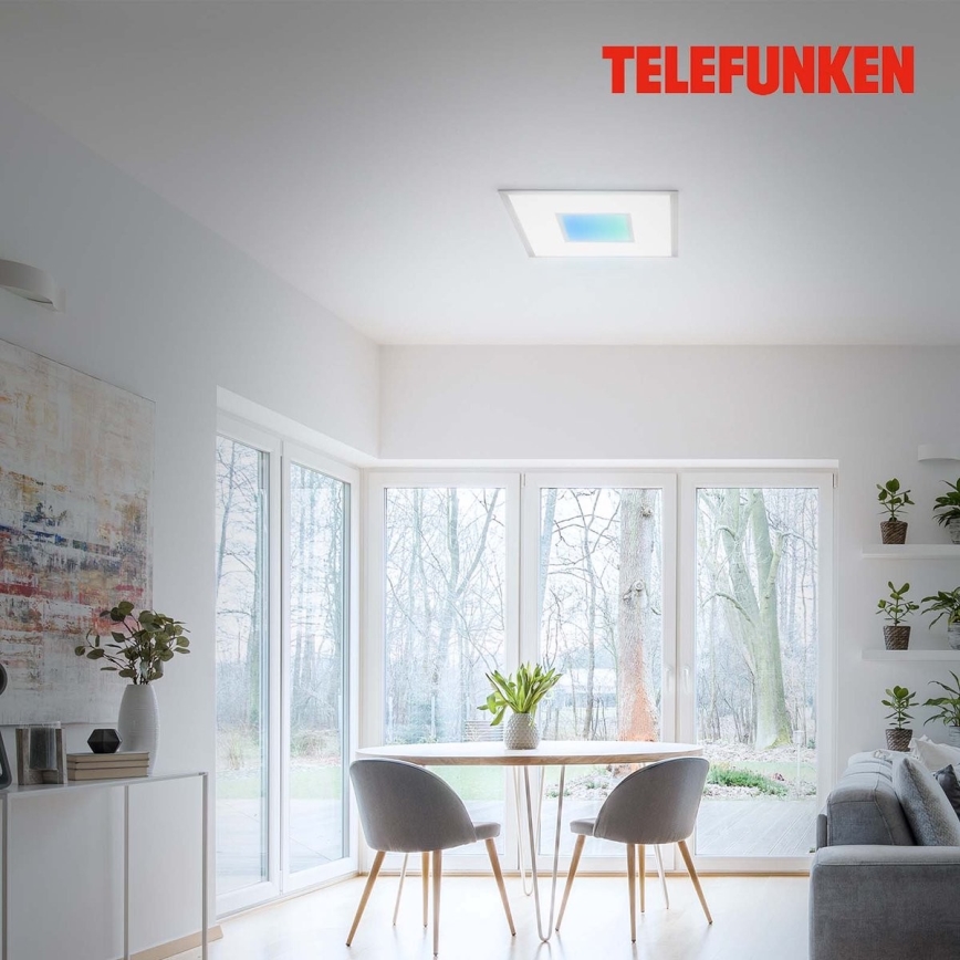Telefunken 319704TF - LED RGB Plafon ściemnialny LED/24W/230V 3000-6500K + pilot zdalnego sterowania