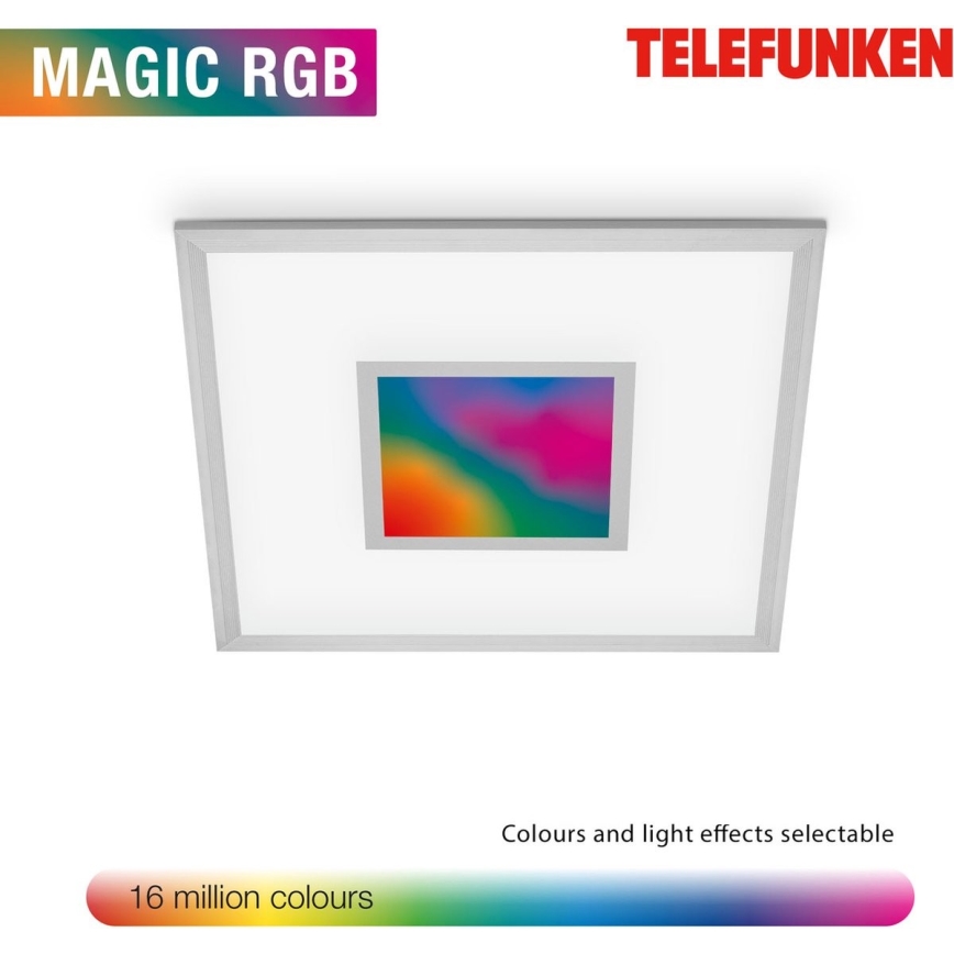 Telefunken 319704TF - LED RGB Plafon ściemnialny LED/24W/230V 3000-6500K + pilot zdalnego sterowania