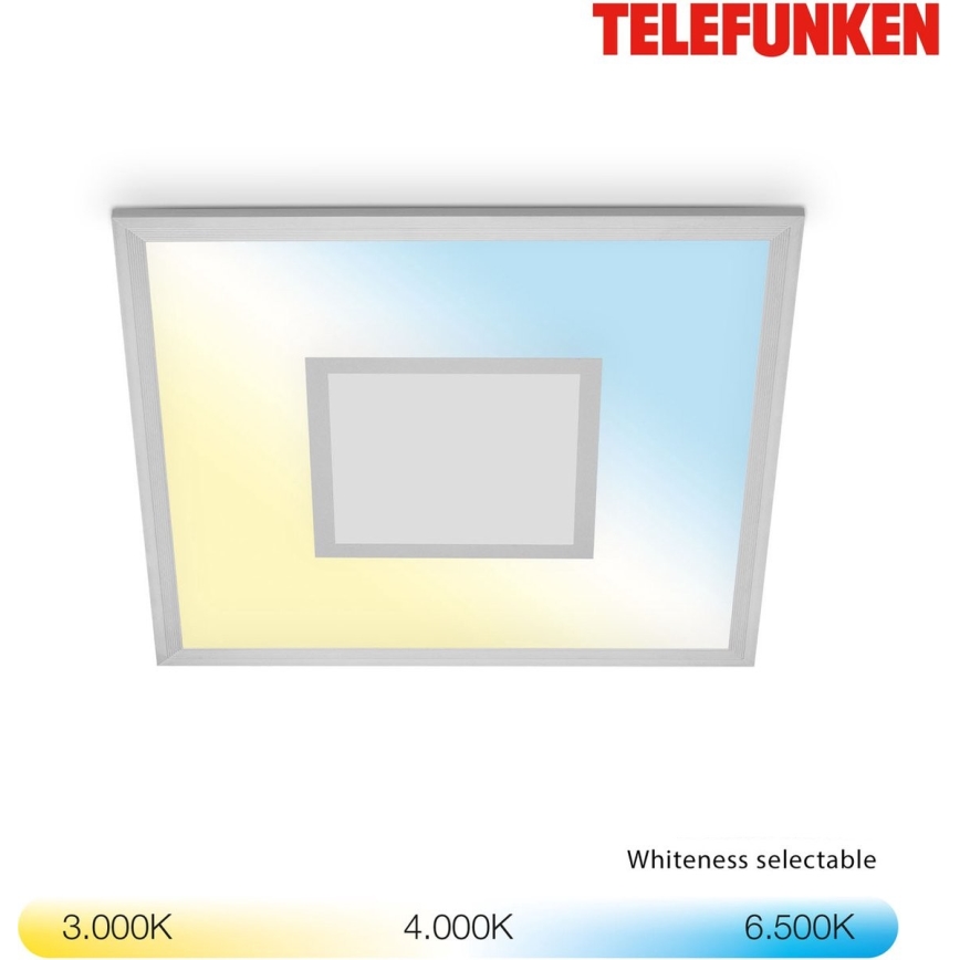 Telefunken 319704TF - LED RGB Plafon ściemnialny LED/24W/230V 3000-6500K + pilot zdalnego sterowania