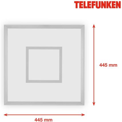 Telefunken 319704TF - LED RGB Plafon ściemnialny LED/24W/230V 3000-6500K + pilot zdalnego sterowania