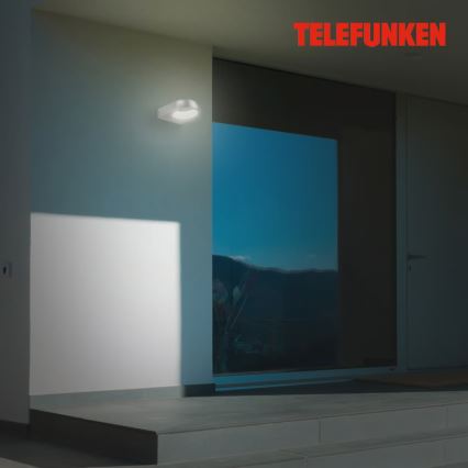Telefunken 320204TF - Zewnętrzny kinkiet LED/6,5W/230V IP44 matowy chrom