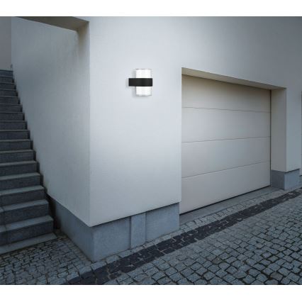 Telefunken 320405TF - kinkiet zewnętrzny LED 2xLED/8W/230V IP44 czarny