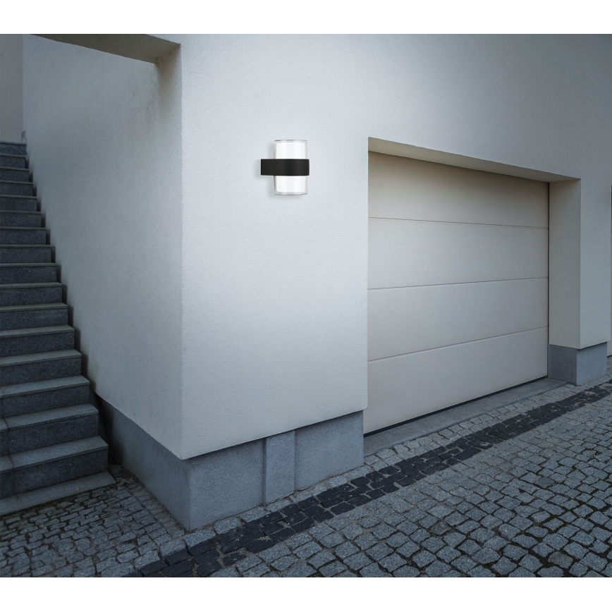 Telefunken 320405TF - kinkiet zewnętrzny LED 2xLED/8W/230V IP44 czarny