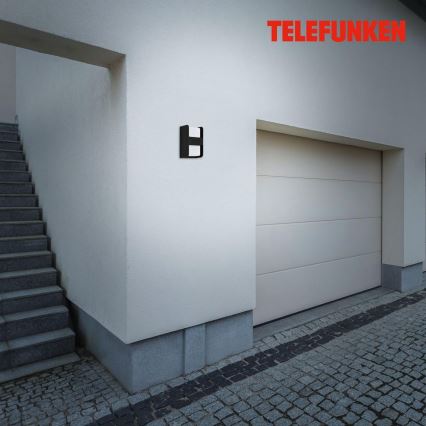 Telefunken 321005TF - Kinkiet zewnętrzny 1xE27/12W/230V IP44 czarny