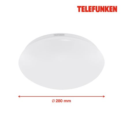 Telefunken 601206TF - LED Plafon łazienkowy z czujnikiem LED/15W/230V IP44 śr. 28 cm