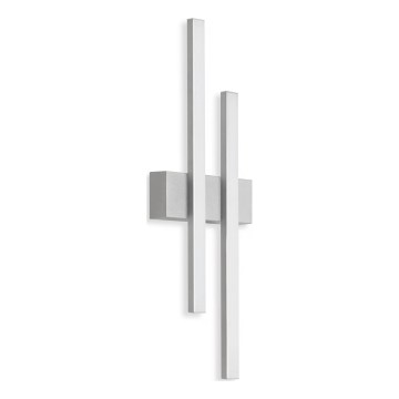 Telefunken - Kinkiet zewnętrzny LED 2xLED/4W/230V 4000K IP44 srebrny