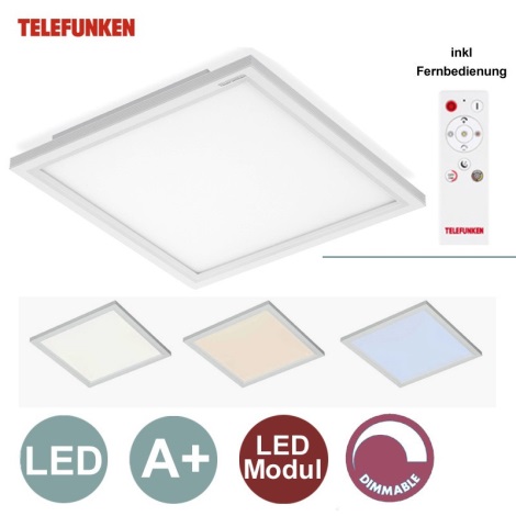 Telefunken - LED Panel ściemnialny 1xLED/18W/230V + pilot