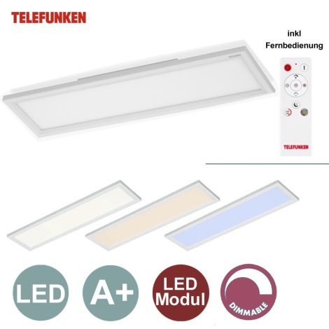 Telefunken - LED Panel ściemnialny 1xLED/18W/230V + pilot