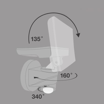 Telefunken - Reflektor LED z czujnikiem, 16W, 230V