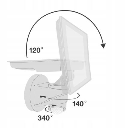Telefunken - Reflektor LED z czujnikiem LED/20W/230V