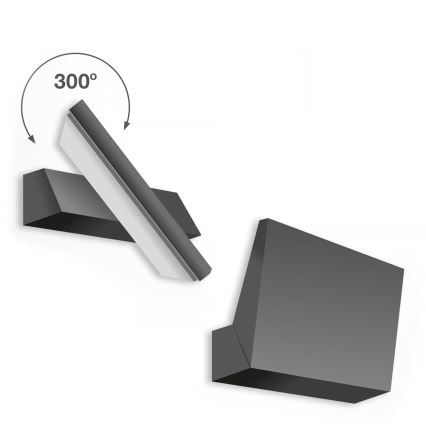 Telefunken - Zewnętrzny kinkiet LED 10W/230V IP44 czarny