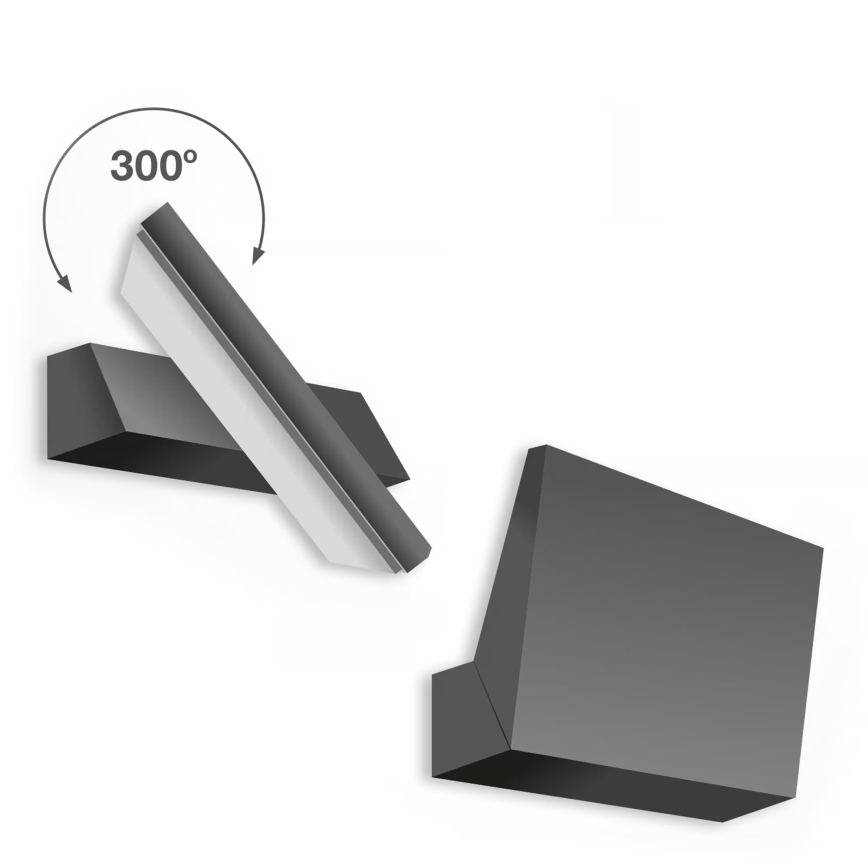 Telefunken - Zewnętrzny kinkiet LED 10W/230V IP44 czarny