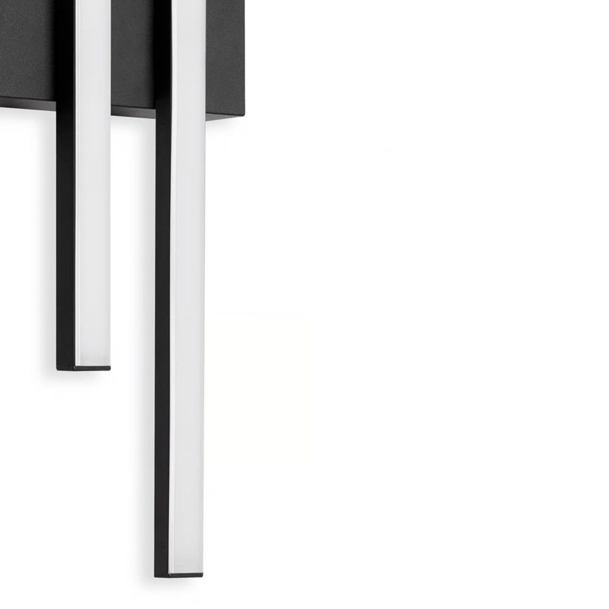 Telefunken - LED zewnętrzny kinkiet 2xLED/4W/230V 4000K IP44 czarny