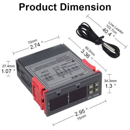 Termostat cyfrowy 3W/230V