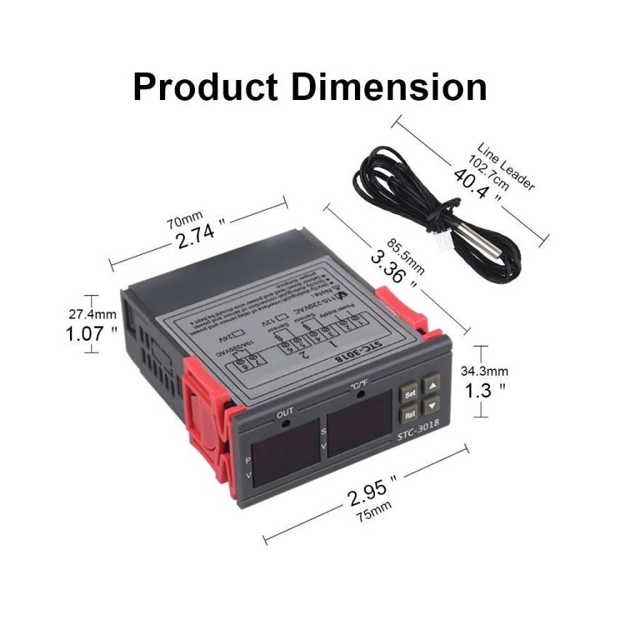 Termostat cyfrowy 3W/230V