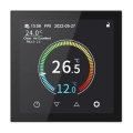 Termostat podtynkowy 230V, czarny, Wi‑Fi Tuya