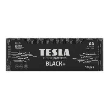 Tesla Batteries - 10 szt. Bateria alkaliczna AA BLACK+ 1,5V 2800 mAh