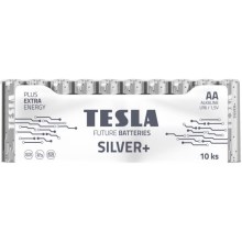 Tesla Batteries - 10 szt. Bateria alkaliczna AA SILVER+ 1,5V