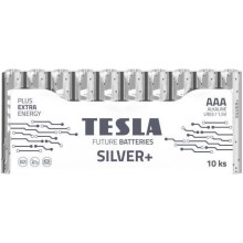 Tesla Batteries - 10 szt. Bateria alkaliczna AAA SILVER+ 1,5V