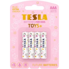 Tesla Batteries - 4 szt. Bateria alkaliczna AAA TOYS+ 1,5V