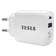 TESLA Electronics - Adapter do szybkiego ładowania Power Delivery 25W biały